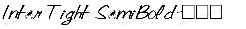 Inter Tight SemiBold字体转换